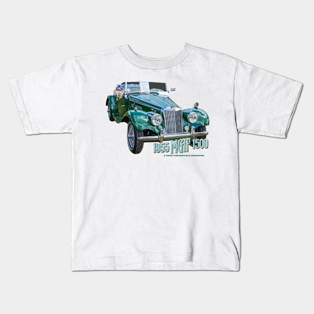 1955 MGTF 1500 2 Door Convertible Roadster Kids T-Shirt by Gestalt Imagery